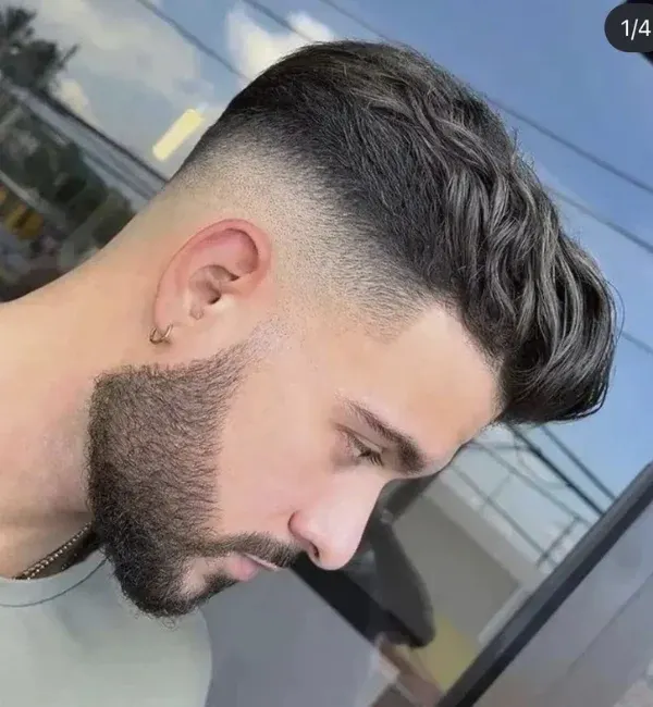 Crew Cut Fade with Beard