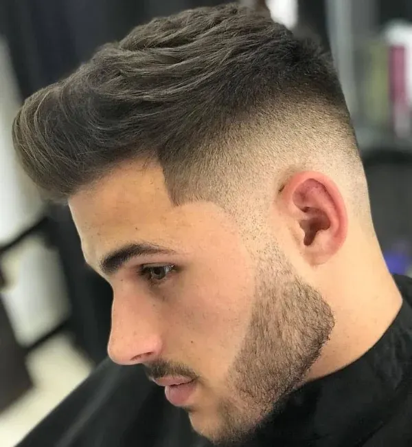 Edgy Crew Cut with Short Fade Edgy Crew Cut with Short Fade
