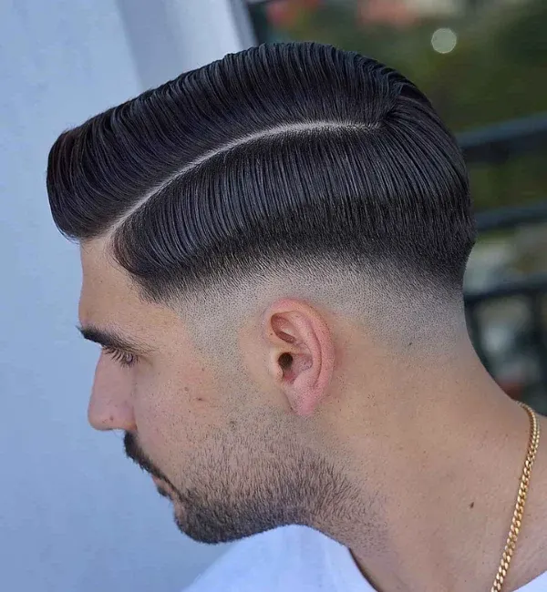 Edgy Part with High Fade Edgy Part with High Fade