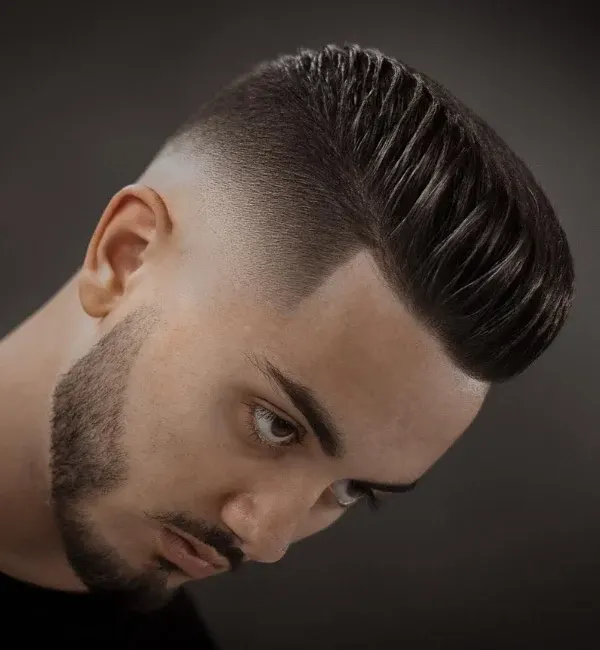 Faux Hawk with Part and High Fade Faux Hawk with Part and High Fade