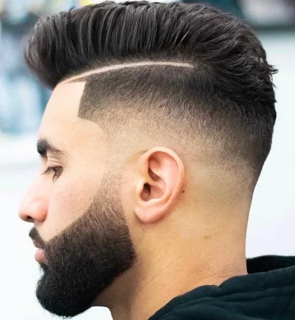 Hard Side Part with High Skin Fade