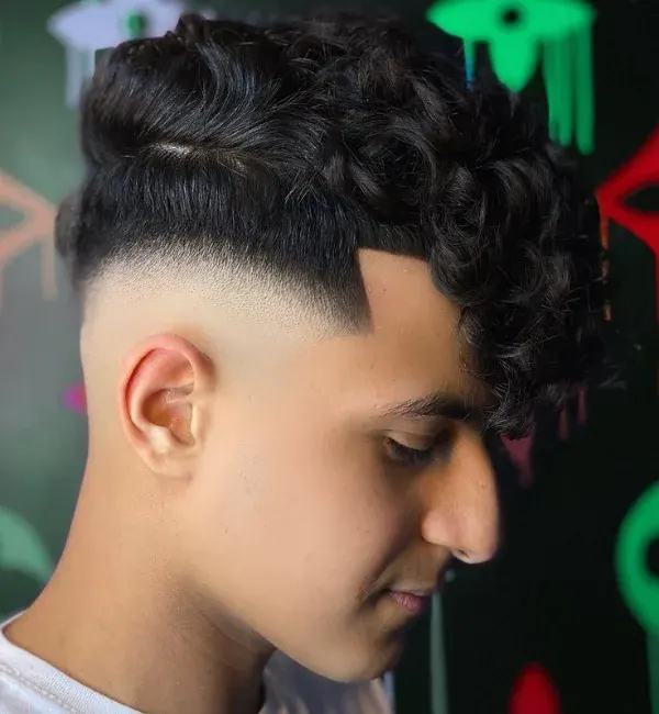 Thick Crew Cut with Skin Fade