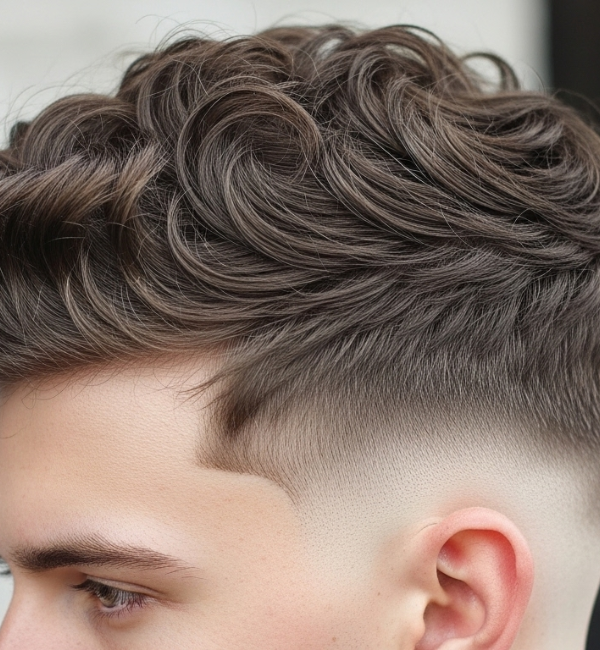 Thick Curls with Low Fade Thick Curls with Low Fade
