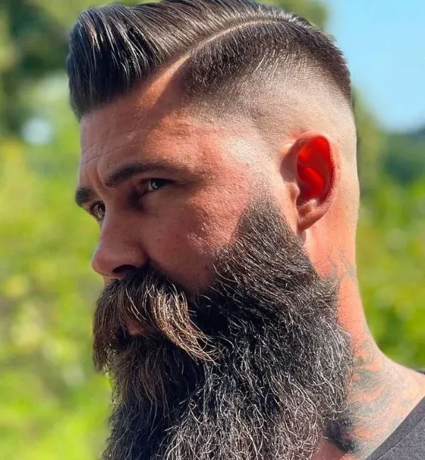 Comb Over Taper Fade