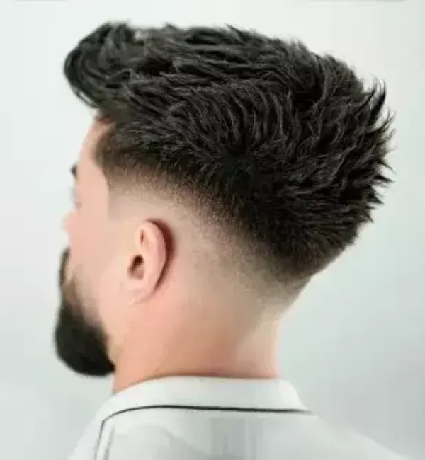 Comb Over with Medium Fade