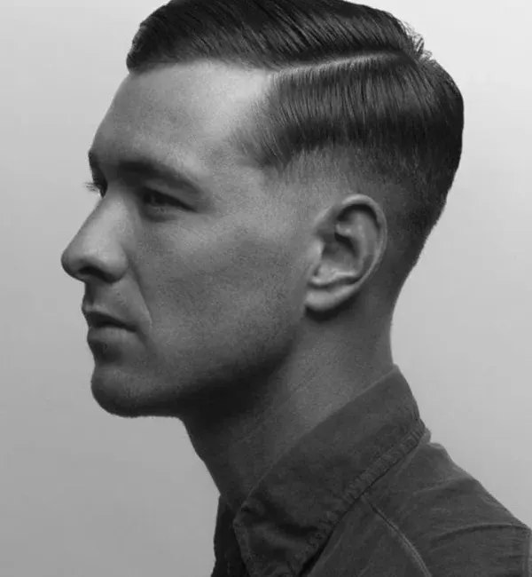 Cool Comb Over with Mid Fade