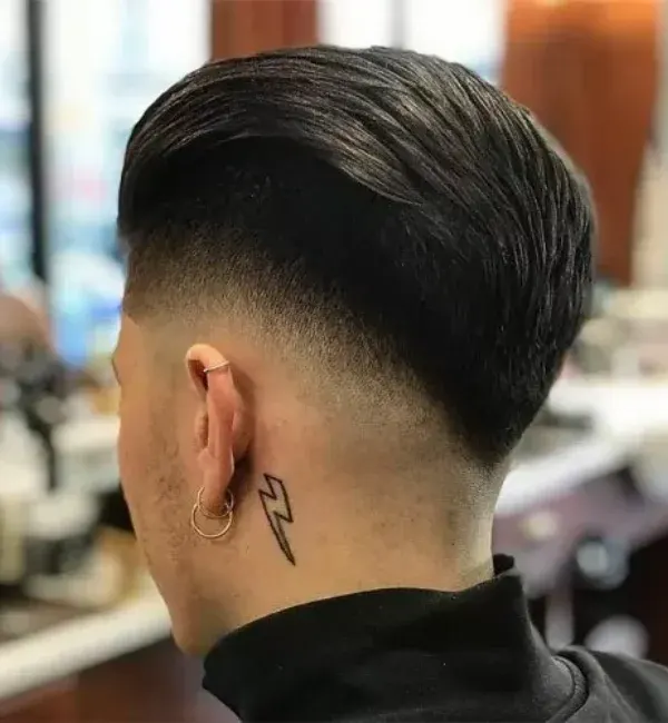 Cool Slick Back with Low Fade