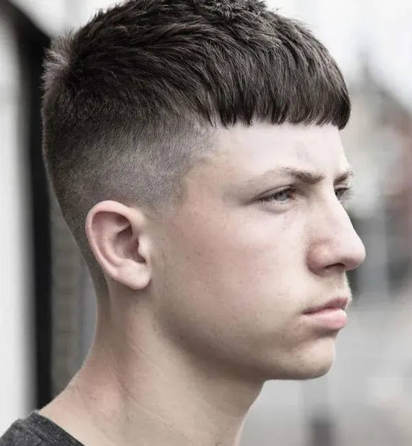 Layered French Crop with Low Fade