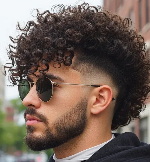 Long Curly Hair Fade Long Curly Hair Fade