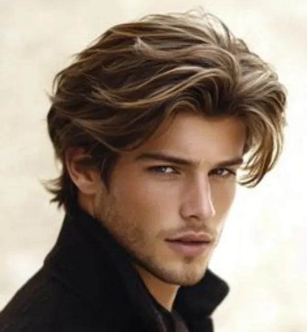 Long Textured Shaggy Hair with Short Sides Long Textured Shaggy Hair with Short Sides