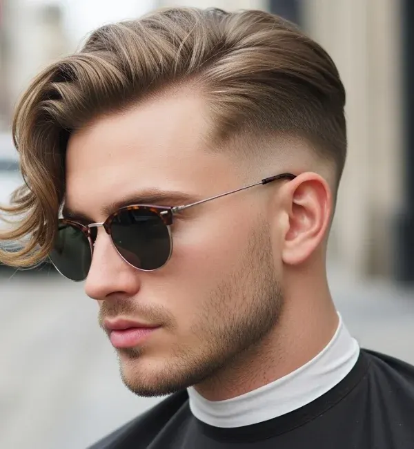 Long Wavy Fringe with Taper Fade