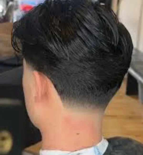 Medium Slick Back Fade