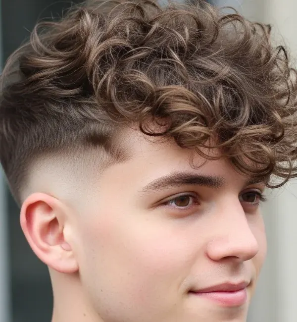 Messy Curly Hair Fade Messy Curly Hair Fade