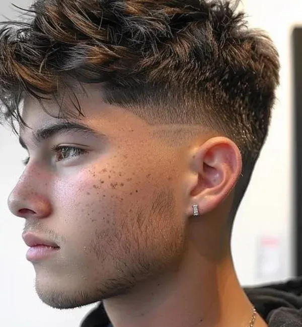 Messy Mohawk Fade Messy Mohawk Fade