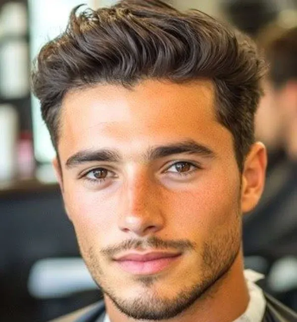 Messy Quiff with Taper Fade Messy Quiff with Taper Fade