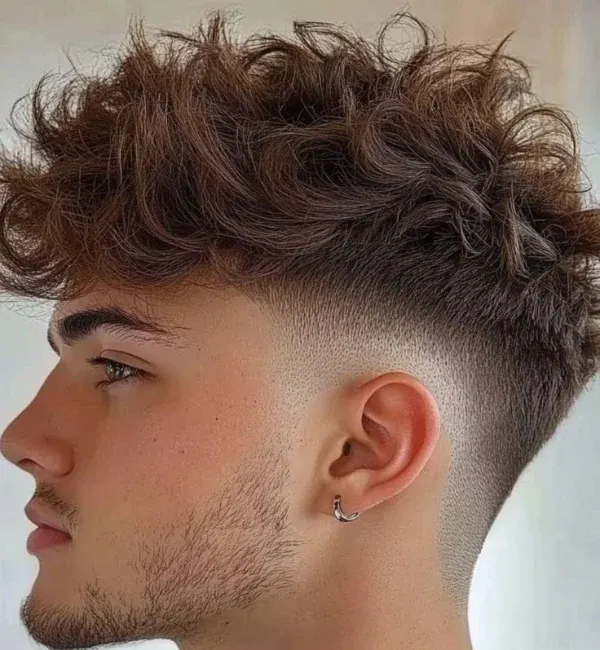 Messy, Textured Fringe with Fade Messy, Textured Fringe with Fade