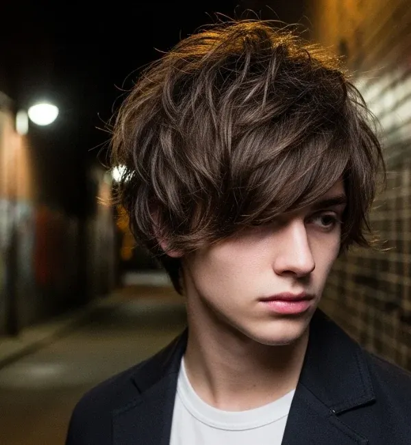 Messy Textured Medium Hair