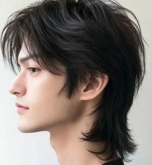 Middle Part Wolf Cut