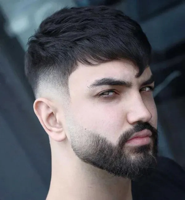 Mod with Angular Fringe with Beard Mod with Angular Fringe with Beard