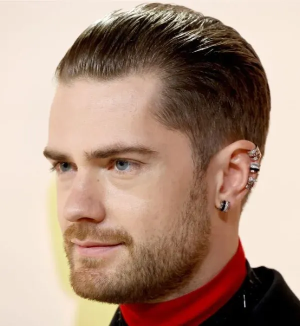 Parted Slick Back Taper