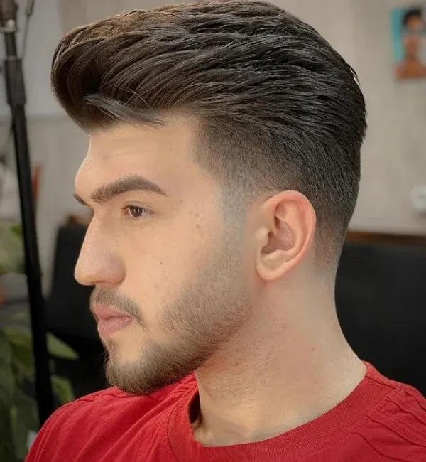 Short Comb Over Taper Fade