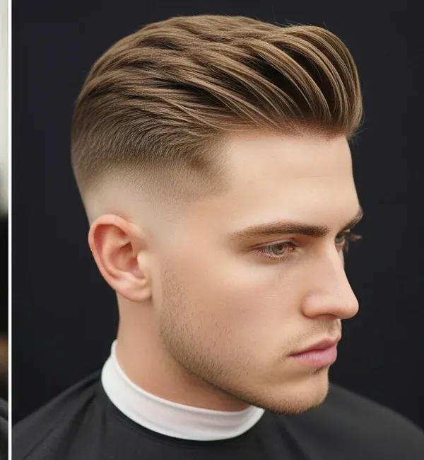 Short Textured Ivy League with Taper Fade