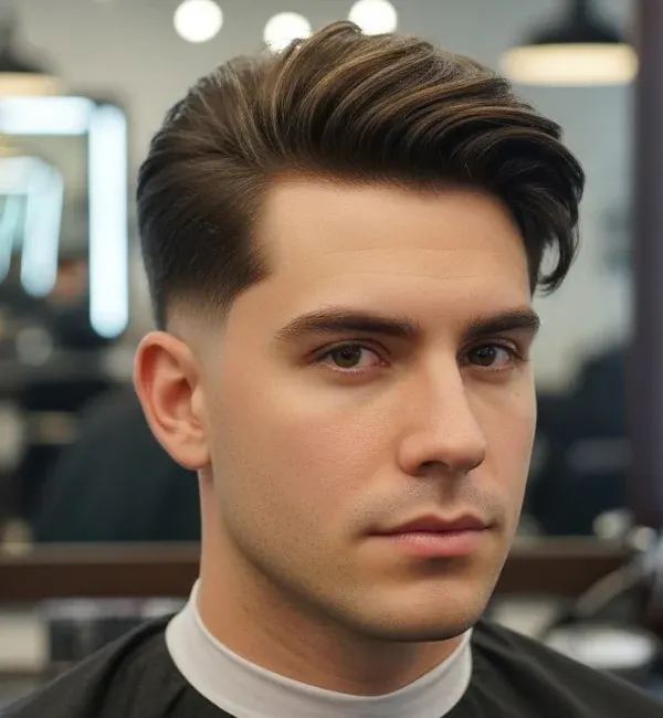 Textured Comb Over Taper