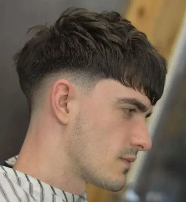 Textured Fringe with Taper Fade Textured Fringe with Taper Fade