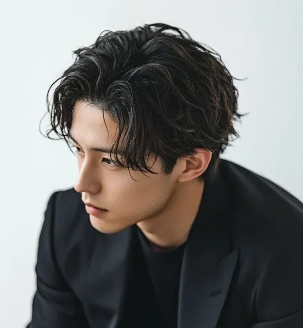 Textured Middle Part with Undercut